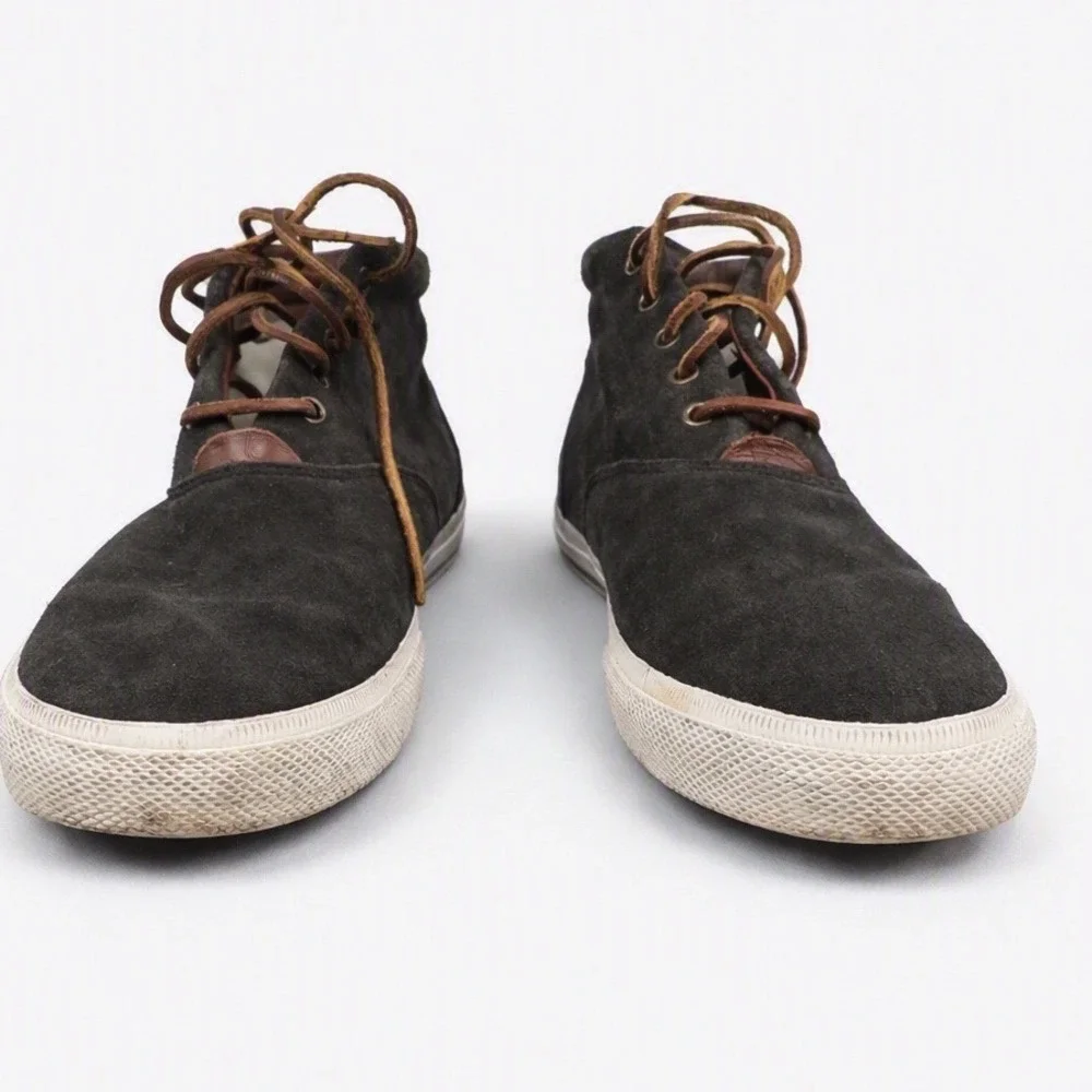 Polo Ralph Lauren Zale Oiled Suede Leather Boots Mens 10.5D Brown